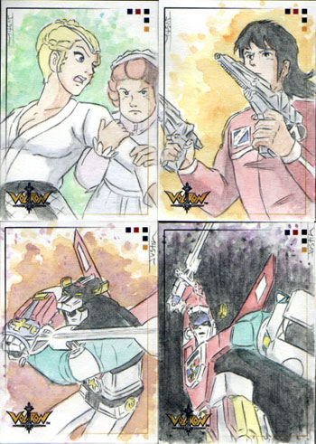 Justin Chung Voltron Defender of the Universe Sketch Cards
